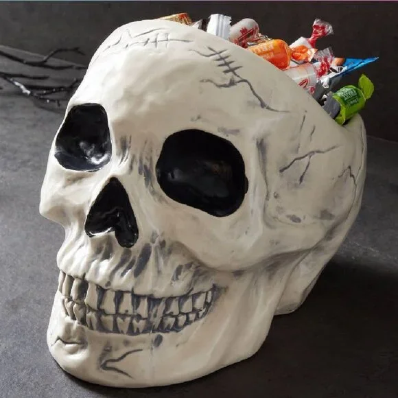 Ceramic Skull Candy Dish - Picture 2 of 12